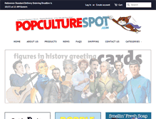 Tablet Screenshot of popculturespot.com